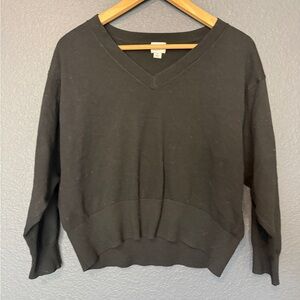 a new day Women's Black V-Neck Sweater